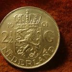 Hollandia nagyméretű ezüst 2 1/2 gulden 1961 15 gramm 0.720 33 mm fotó