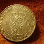 Hollandia ezüst 1 gulden 1931 kiváló 10 gramm 0, 720 fotó