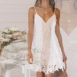 Női fehér csipkés nyári ruha XL- es fotó
