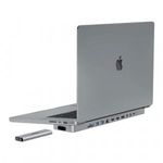INVZI MagHub 12in2 USB-C dokkolóállomás / hub MacBook Pro 13" / 14" SSD tálcával (szürke) fotó