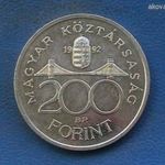 Ezüst 200 Forint 1992 Magyar Nemzeti Bank fotó