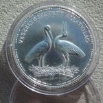 1992 'Veszélyeztetett állatvilág - Fehér gólya' ezüst 200 Forint BU emlékérme fotó