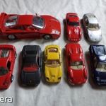 [CAB] 8db fém Ferrari modell, Burago stb fotó
