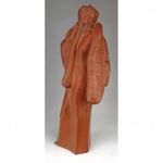 1H238 Jelzett: Art deco nő terrakotta szobor 31 cm fotó