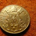Vatikán bronz 10 centesimi 1933-1934 UNC fotó