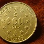 Belgium hatalmas ezüst 5 ecu 1987 22, 85 gramm 0.833 37 mm fotó