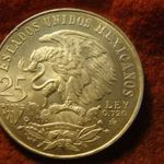 Mexico hatalmas ezüst 25 peso 1968 22, 5 gramm 0.720 38 mm fotó