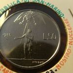 San Marino 50 lira 1983 UNC, tokban fotó