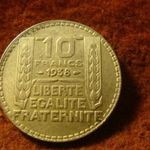 Francia ezüst 10 franc 1938 10 gramm fotó