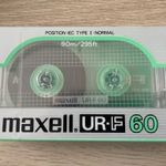 MAXELL UR-F 60 1986-1987 MADE IN JAPAN BONTATLAN AUDIOKAZETTA 1 FT NMÁ! fotó