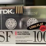 TDK SF 100 1990 chrome új, bontatlan magnókazetta, audio kazetta fotó