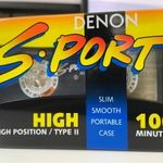 Denon S-Port High 100 chrome új, bontatlan magnókazetta, audio kazetta fotó