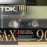 TDK SA-X 90 1990 chrome új, bontatlan magnókazetta, audio kazetta fotó