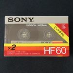 SONY HF 60 '85 bontatlan dupla csomag, új magnókazetta fotó