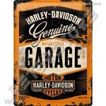 Retró Fém Tábla - Harley-Davidson Garage, Garázs Dombornyomott fotó