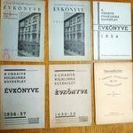 A Charité Poliklinikai Egyesület évkönyve 1892-1932; 1933; 1934;1936-37; 1938-39; Visszapillantás fotó