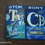 TDK TV, SONY CD 2 db 180 perces VHS használt fotó