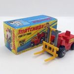 Matchbox Superfast. Fork Lift Truck+ Eredeti Doboz. festetlen emelő szerkezet. Ritkaság !!!!!!! fotó
