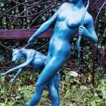 Diana a vadászat Istennője - bronz szobor műalkotás fotó