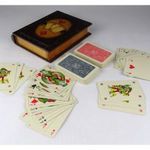 1R447 Csepel művek póker kártya pakli fa kártyadobozban fotó