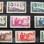 Ha Kedd Akkor FRANCIA EGYENLITOI-AFRIKA 1940 klasszikus postatiszta sor kat.ert.: 30 $ fotó