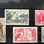 Ha Kedd Akkor FRANCIA EGYENLITOI-AFRIKA 1937 klasszikus postatiszta sor kat.ert.: 15 $ fotó