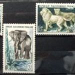 Ha Kedd Akkor FRANCIA EGYENLITOI-AFRIKA 1957 klasszikus postatiszta sor kat.ert.: 5 $ fotó