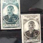 Ha Kedd Akkor Francia Gyarmat FRANCIA INDIA 1945 klasszikus postatiszta sor kat.ert.: 5 $ fotó