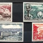 Ha Kedd Akkor FRANCIA EGYENLITOI-AFRIKA 1956 klasszikus postatiszta sor kat.ert.: 3 $ fotó