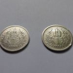 2db 1 Korona 1893, 1898 - osztrák császári koronás -.835 ezüst fotó