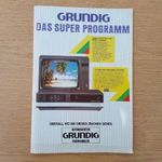 Retro Grundig Hi-Fi katalógus, prospektus (nagy méretű, német nyelvű) fotó