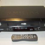 Philips VR 510 Hifi stereo video videómagnó archiválás digitalizálás NTSC + 15db kazetta ajándékba fotó