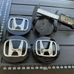 Új Honda 69mm 4db Alufelni Felni Kupak Közép Felniközép Felnikupak Porvédő Fekete fotó