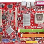 MSI P965 NEO 775-ös P-IV SATA-RAID PCI-E DDR-II + 2 MAGOS E6600 PROCESSZOR fotó