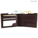Excellanc uniszex pénztárca valódi bőrből, 12x9 cm, barna fotó