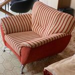 Fotel / karos szék - textil (zsenília) csíkos fotó
