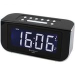 Nagykijelzős digitális ébresztőóra, rádiós ébresztőóra, fekete színű SoundMaster FUR4005 fotó