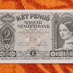 1 db 1940 -es UNC hajtatlan 2 pengő bankó Ritkább !!! (L1271) fotó
