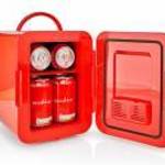 Hordozható autós hűtőszekrény | 4 liter | 12 V / 230 V - Piros - Nedis fotó