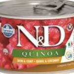 N&D Dog Quinoa konzerv fürj&kókusz adult mini 140g - N&D Farmina fotó