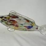 Színes muránói üveg hal figura 27cm fotó