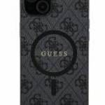 Eredeti tok GUESS GUHMS24LG4GFRK Samsung S24 Ultra (Magsafe / 4G Ring classic logo / fekete) - Guess fotó