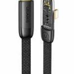 USAMS kábel szögletes USB-C na Lightning PD 20W gyors töltés Iceflake Series 1, 2m fekete SJ583USB01 fotó