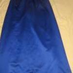 kék hátul fűzős maxi szatén ruha Raylia 12-s 10 merevítő fotó