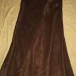 barna mellbetétes muszlin pántos ruha Occasions Xl-s h: 111 cm mb: 95 cm fotó