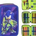 Sonic a sündisznó tolltartó töltött 3 emeletes - Sonic, a sündisznó fotó