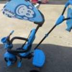 SmarTrike gyerek tricikli kék szülőkaros fotó