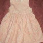 rózsaszín fehér anyagában nyomott mintás ruha 12-18 hó/86 cm Nutmeg fotó