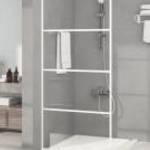 vidaXL fehér átlátszó ESG üveg zuhanyfal 90 x 195 cm fotó