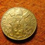 Vatikán bronz 5 centesimi 1935 aUNC, ritka év fotó